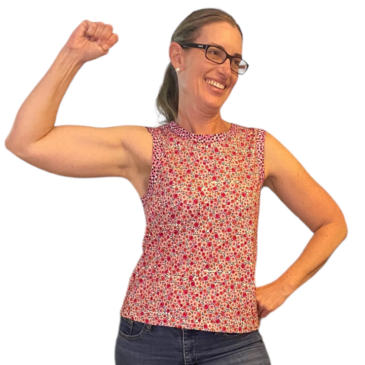 Luckies Repurposed Singlet - Floral for the Win