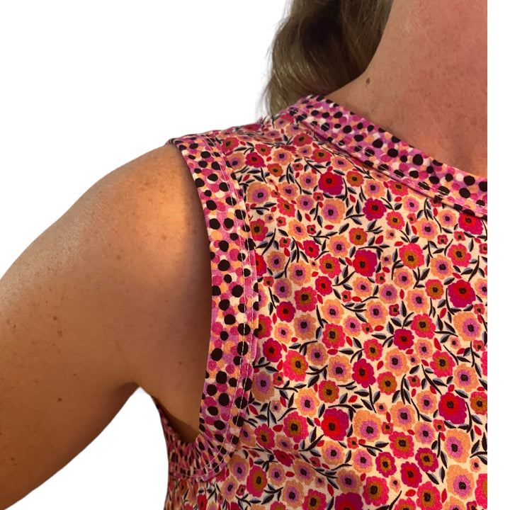 Luckies Repurposed Singlet - Floral for the Win