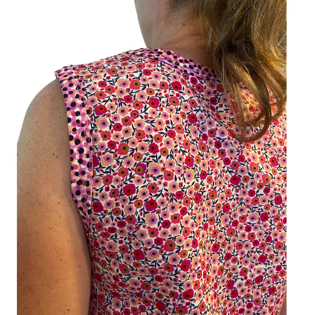 Luckies Repurposed Singlet - Floral for the Win