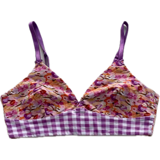 Little Lola floral print colour swatch for Luckies wirefree bralette